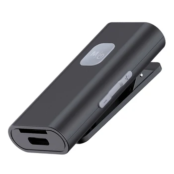 Аудиоприемник SR11 AUX Bluetooth 5.0 с разъемом 3,5 мм, беспроводной музыкальный адаптер громкой связи с поддержкой клипсы, TF-карта для автомобильных наушников