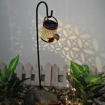 Светильник для лейки креативной формы IP55, водонепроницаемый, энергосберегающий, Не требует подключения, Выдалбливающий дизайн, реалистичный стиль чайника Sola