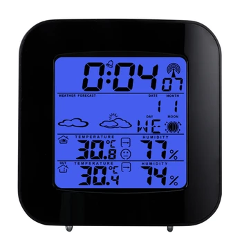 Метеостанция Беспроводной Цифровой Внутренний наружный термометр Гигрометр ЖК-дисплей и внешний датчик прогноза погоды