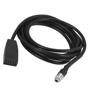 Высококачественный Черный 10-контактный разъем 3,5 мм для автомобильного USB-адаптера AUX IN для E39 E53 BM54 X5 E46