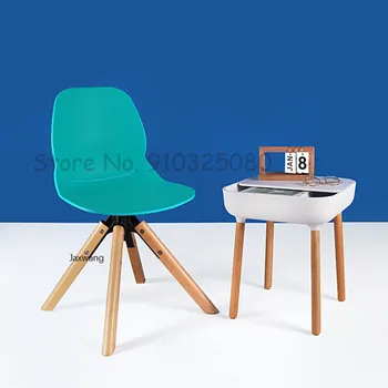 Современная мебель, обеденный стул, домашний скандинавский минималистичный стул, Вращающийся стул, Мягкая сумка, Креативная личность, Дизайнерские стулья для отдыха