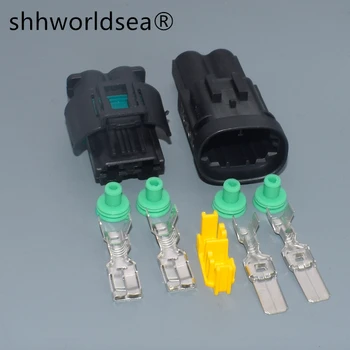 shhworldsea 1 Комплект 1544334-1 1544317-1 2-Контактный Штекер-Розетка Водонепроницаемого Двигателя Вентилятора Nissan Auto Sensor Connector