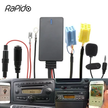 Автомобильный Bluetooth Беспроводной Телефонный Звонок Громкой Связи AUX Адаптер для Smart Fortwo 450 451 Roadster Fiat Radio CD 6 8-Контактный МИНИ-Разъем ISO
