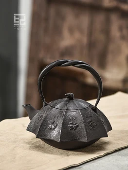 Чугунный чайник для заваривания чая, Ретро-чайник ручной работы, Электрическая керамическая плита, Чайник