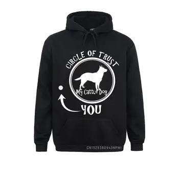 Круг доверия, Забавный пуловер для австралийской пастушьей собаки, толстовки на заказ, Зимние осенние молодежные толстовки, крутые капюшоны, Распространенные