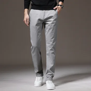Весенне-летние новые мужские повседневные брюки Корейской версии, тонкие хлопковые спортивные брюки