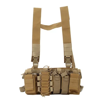 Многофункциональный тактический жилет на открытом воздухе, армейский нагрудный Водонепроницаемый нейлоновый военный тренировочный костюм, Мужская Женская сумка для боеприпасов