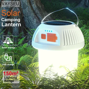 USB Лампа для палатки Солнечный Фонарь для кемпинга Наружная Портативная Аварийная Светодиодная лампа