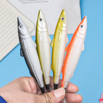 1Шт Случайная Шариковая ручка с океанской рыбой 0,5 мм, Милая Креативная Забавная Морская Рыбка, Креативные Канцелярские принадлежности, Школьные принадлежности для студентов, ручка для письма
