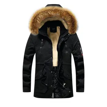 Мужское хлопчатобумажное пальто с капюшоном, новинка зимы, городское молодежное модное повседневное пальто большого размера
