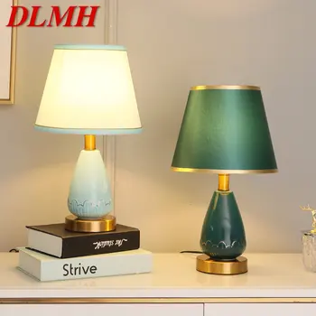 DLMH Современные керамические настольные лампы LED Креативная простая модная прикроватная настольная лампа для домашнего декора гостиной спальни