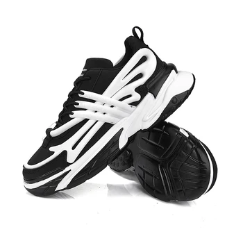 Мужские кроссовки с нескользящей прочной подошвой, мужские кроссовки для бега, модная спортивная обувь Zapatillas Deportivas Hombre tenis masculino