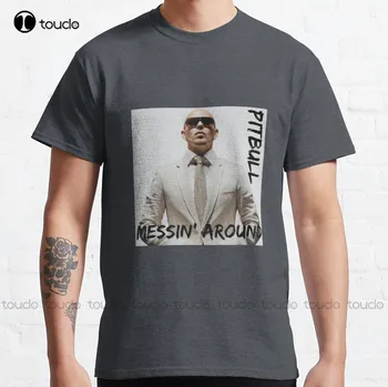 Messin'Around / Классическая футболка Pitbull Singer, Осенние Рубашки, Женская мода, Креативный Досуг, Забавные Футболки Xs-5Xl, Новинка