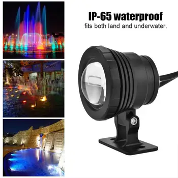 12 В 5 Вт RGB Водонепроницаемый светильник для бассейна Аквариумный светодиодный прожекторный светильник Подводный светильник для аквариума Бассейн Сад Подводный светодиодный светильник