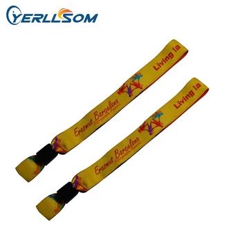 YERLLSOM 300 шт./лот Индивидуальные Персонализированные тканевые браслеты с логотипом для печати и браслеты для подарков Y061503