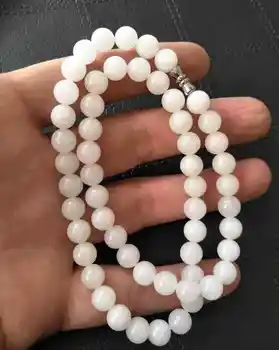 Китайское изысканное ожерелье из белого нефрита