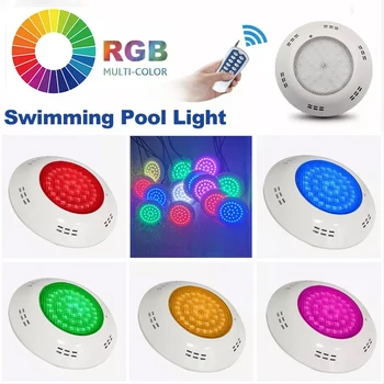 Новый дизайн, настенный погружной светильник для подводного бассейна, многоцветный RGB IP68 из нержавеющей стали SMD