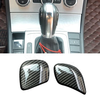 Крышки Ручки Переключения Передач Крышки Головок Передач Для VW Golf Polo Magotan B8 Passat CC Scirocco LHD Автомобильные Наклейки Из Углеродного Волокна