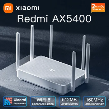 Внешний Усилитель Xiaomi Redmi AX5400 QAM 4K Mesh Repeater 3-Ядерный процессор Qualcomm 5400 Мб WiFi6 512 МБ 160 МГц Обновленная версия