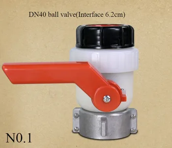 шаровой кран бака ibc пластиковый дроссельный клапан контейнер-цистерна 1000 литров дроссельный клапан DN40 / DN50 аксессуары для клапанов бака ibc