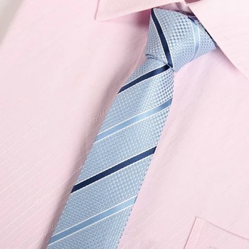 Мужской галстук в синюю полоску, классические тонкие галстуки-скинни, деловой галстук жениха для свадебной вечеринки SK254