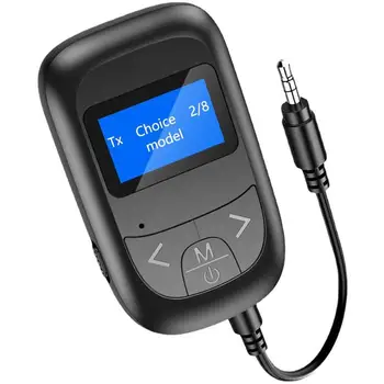 Автомобильный комплект аудиопередатчика-приемника 3-в-1, совместимый с Bluetooth 5.0, музыкальный аудио Адаптер громкой связи Aux